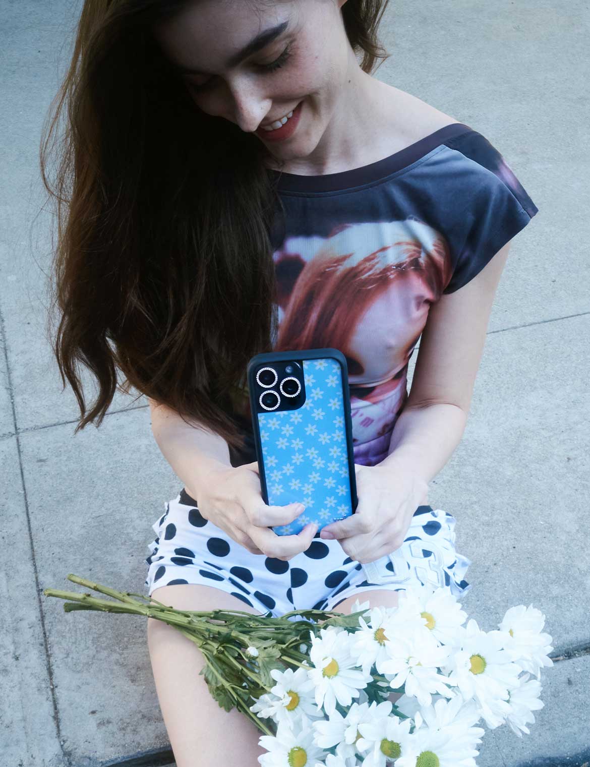 Blue Daisy iPhone Case - Image 31