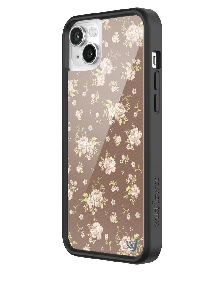 Brown Floral iPhone Case - Image 8