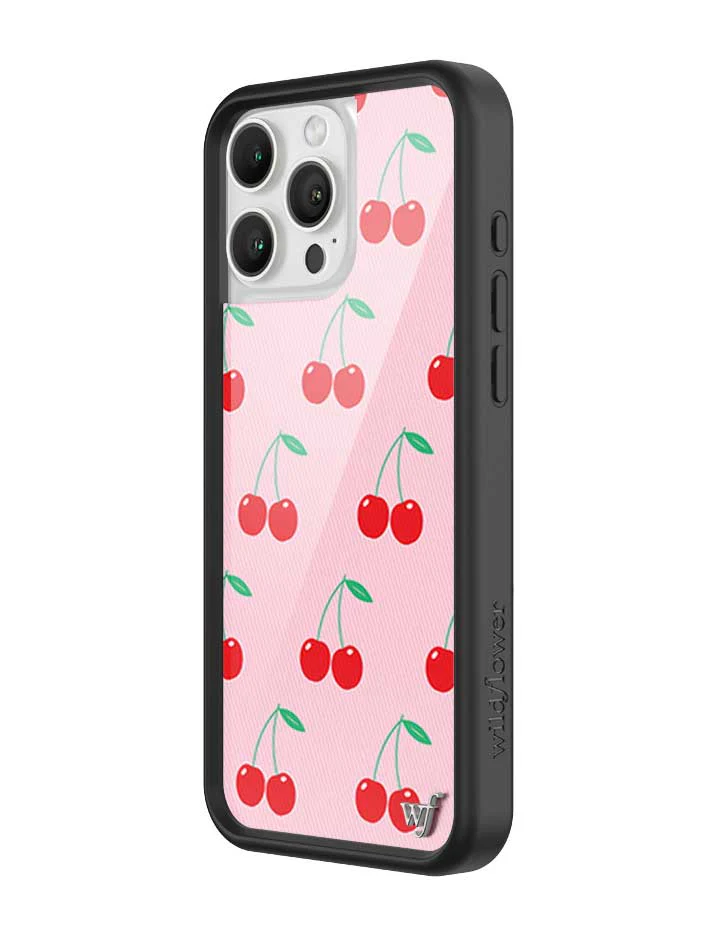 Pink Cherries iPhone Case - Image 2