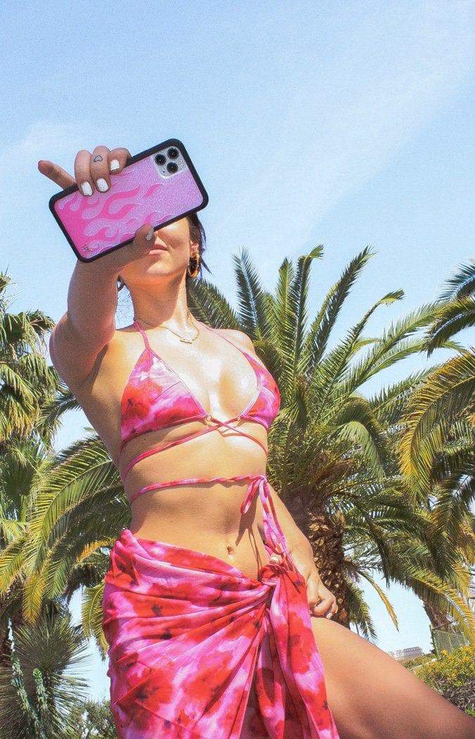 Flames | Pink iPhone Case - Image 4