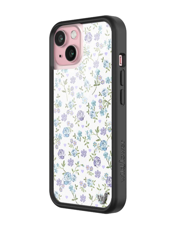 Lilac and Blue Floral iPhone Case - Image 16