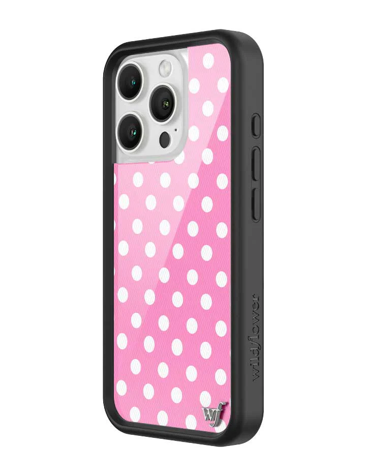 Polka Dot | Pink and White iPhone Case - Image 20
