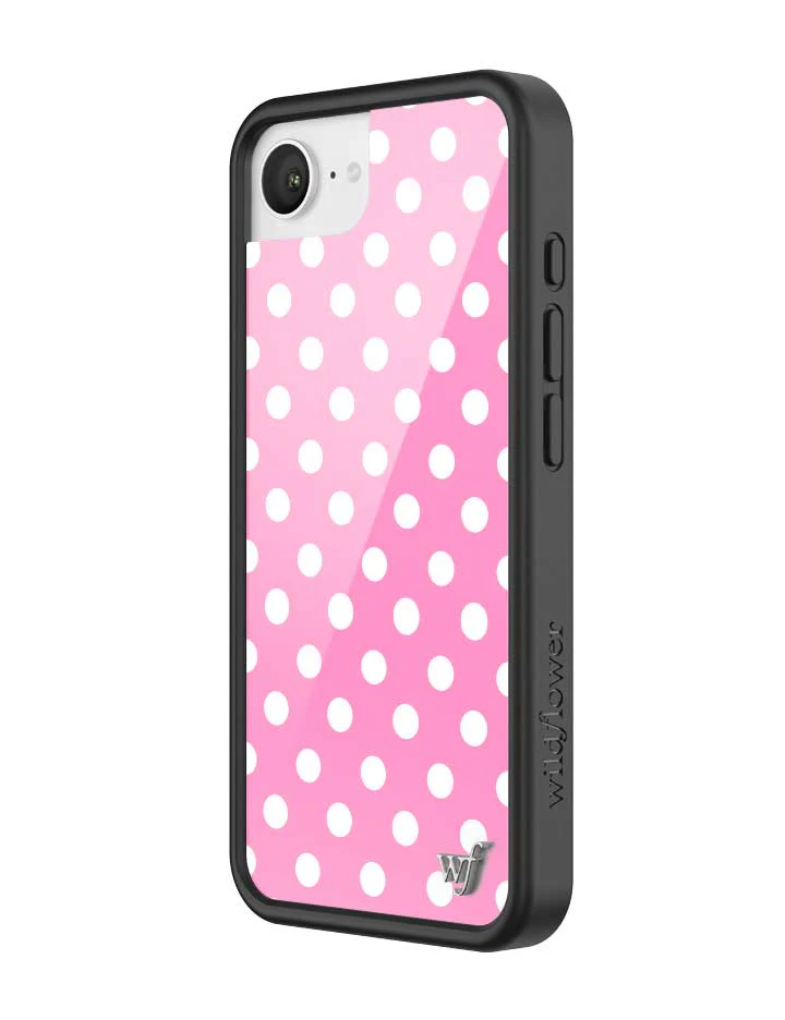 Polka Dot | Pink and White iPhone Case - Image 24