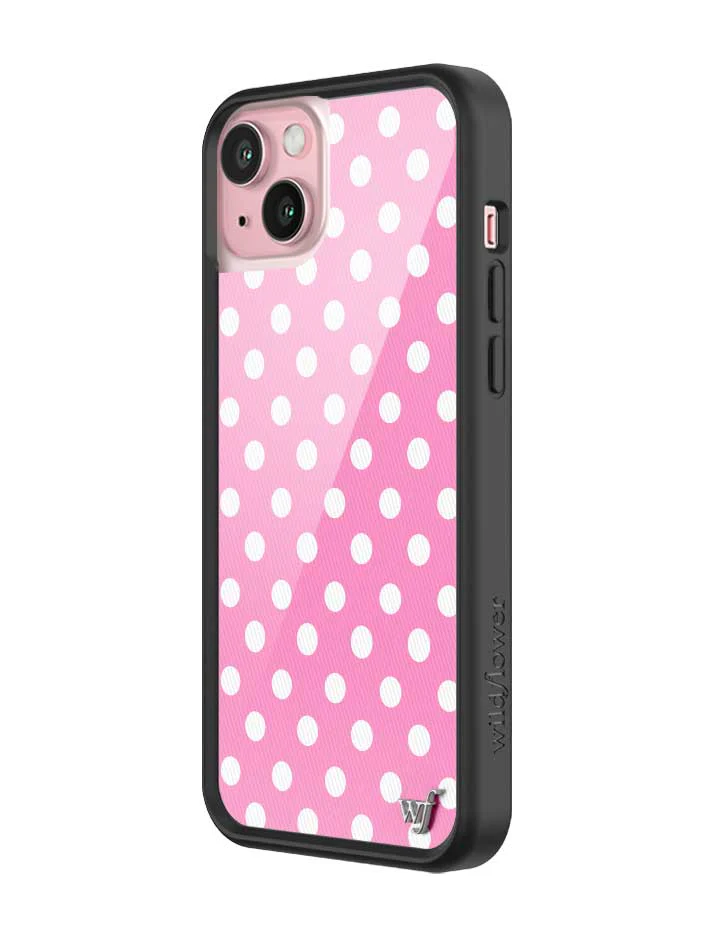 Polka Dot | Pink and White iPhone Case - Image 28