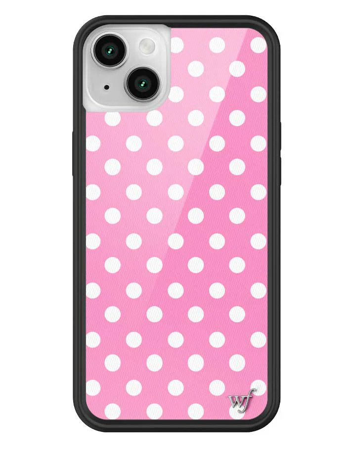 Polka Dot | Pink and White iPhone Case - Image 35