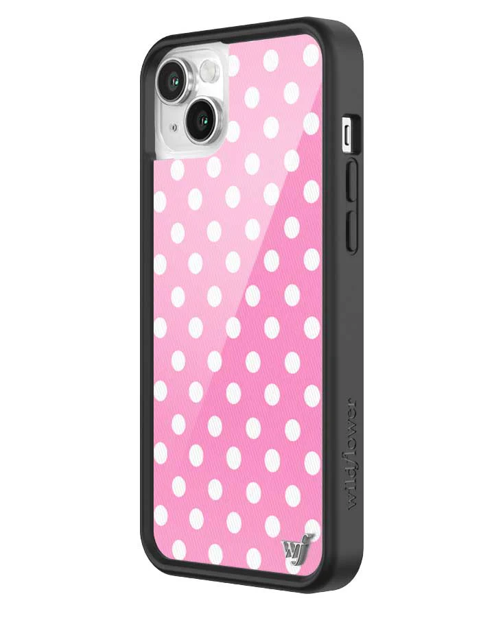 Polka Dot | Pink and White iPhone Case - Image 36