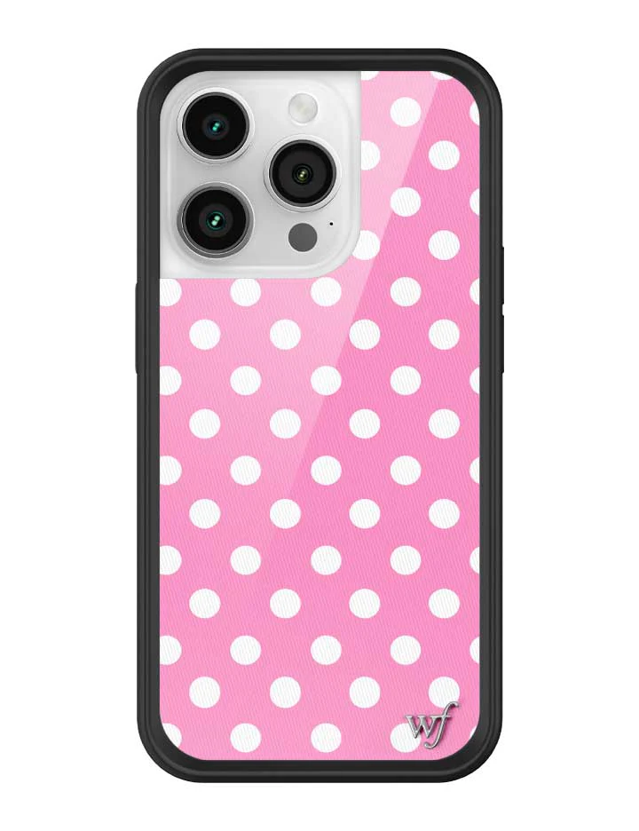 Polka Dot | Pink and White iPhone Case - Image 37
