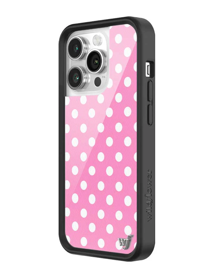 Polka Dot | Pink and White iPhone Case - Image 38