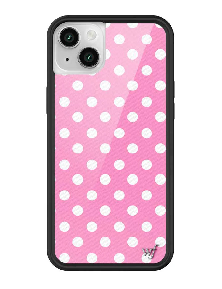 Polka Dot | Pink and White iPhone Case - Image 39