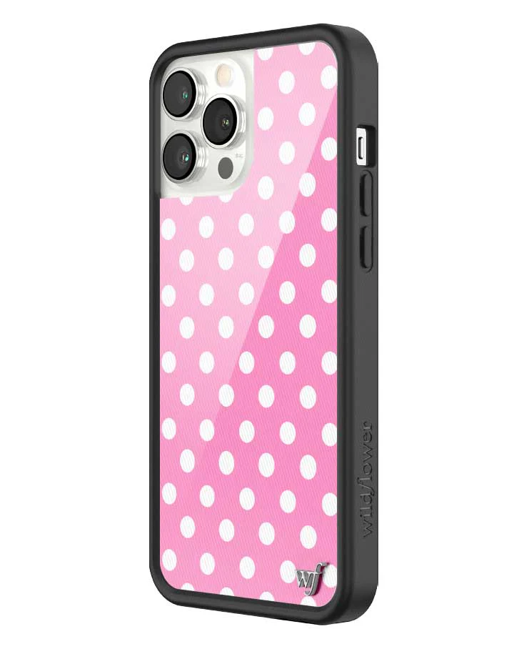 Polka Dot | Pink and White iPhone Case - Image 42