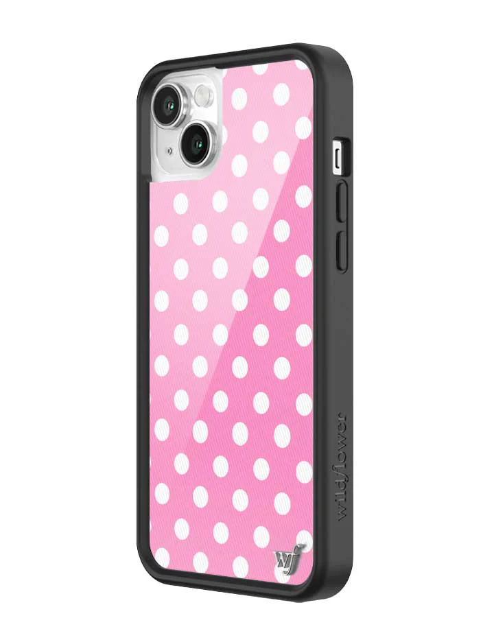 Polka Dot | Pink and White iPhone Case - Image 46