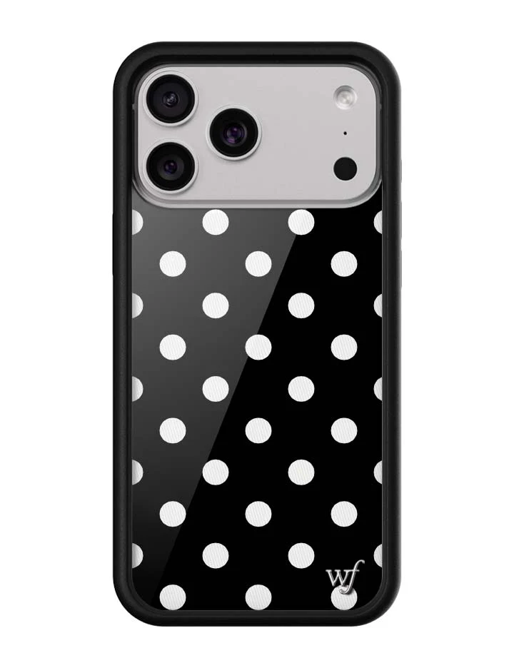 Polka Dot | Black and White iPhone Case