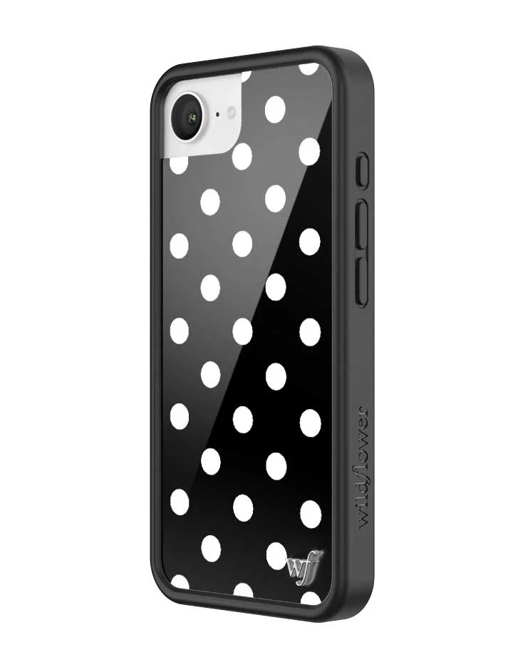 Polka Dot | Black and White iPhone Case - Image 11
