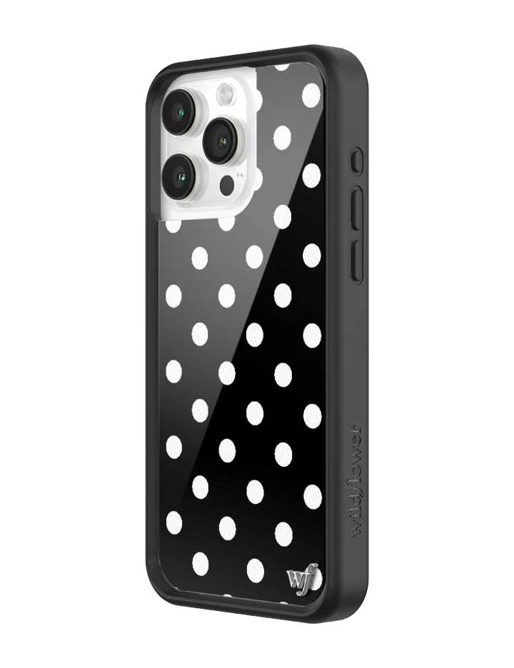 Polka Dot | Black and White iPhone Case - Image 26