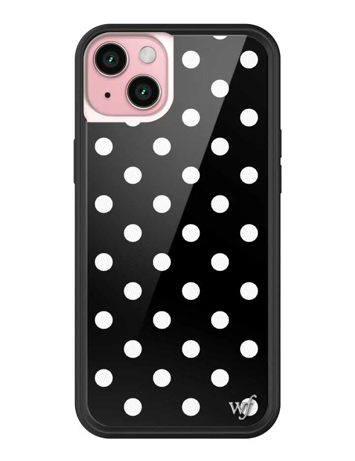Polka Dot | Black and White iPhone Case - Image 27