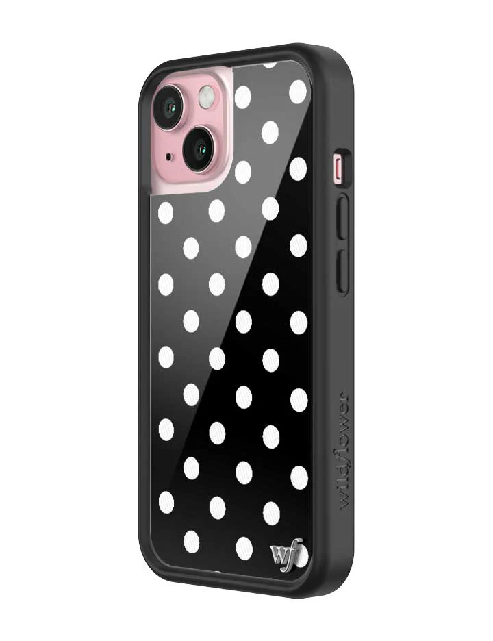 Polka Dot | Black and White iPhone Case - Image 32