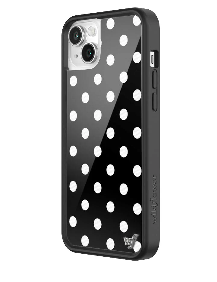 Polka Dot | Black and White iPhone Case - Image 36