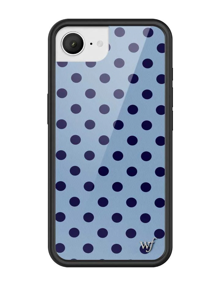 Polka Dot | Blue and Navy Blue iPhone Case - Image 10