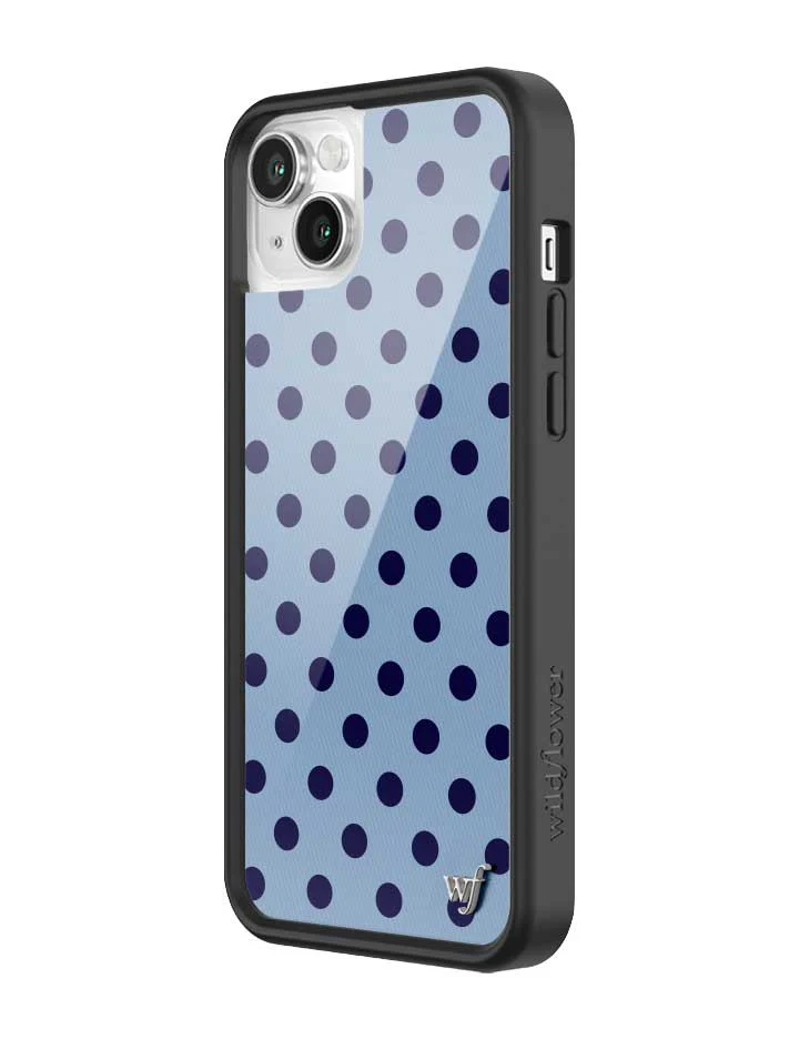 Polka Dot | Blue and Navy Blue iPhone Case - Image 38