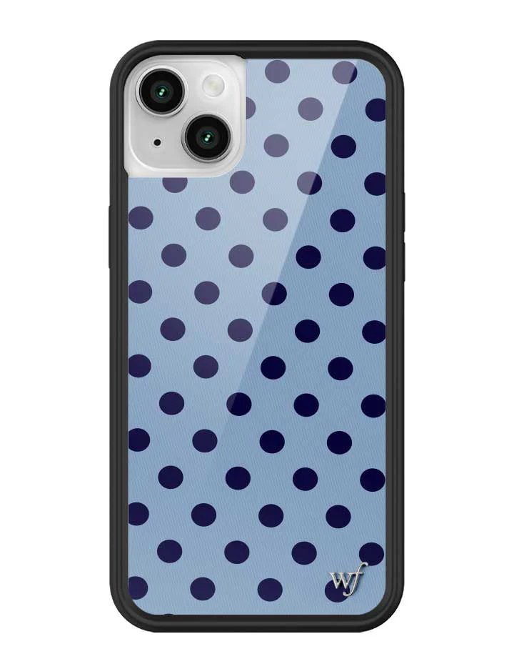Polka Dot | Blue and Navy Blue iPhone Case - Image 41
