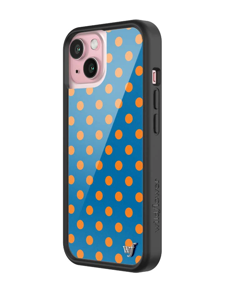 Polka Dot | Blue and Orange iPhone Case - Image 32