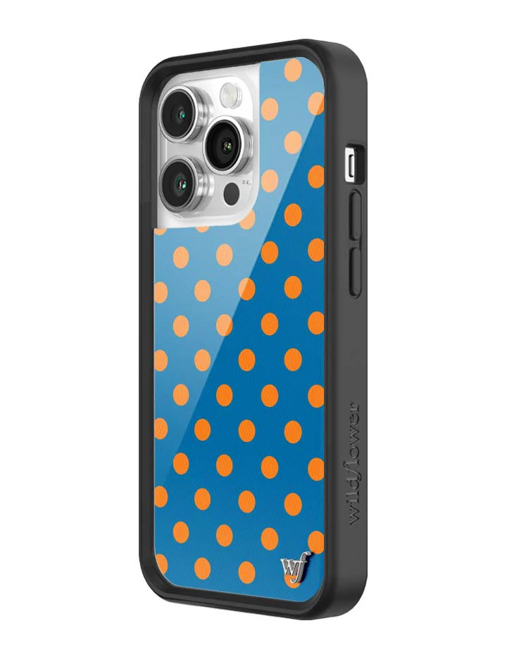 Polka Dot | Blue and Orange iPhone Case - Image 36