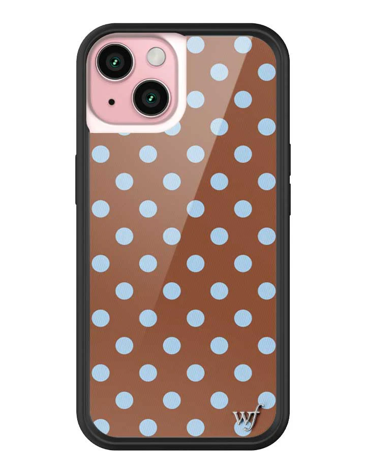 Polka Dot | Brown and Blue iPhone Case - Image 31