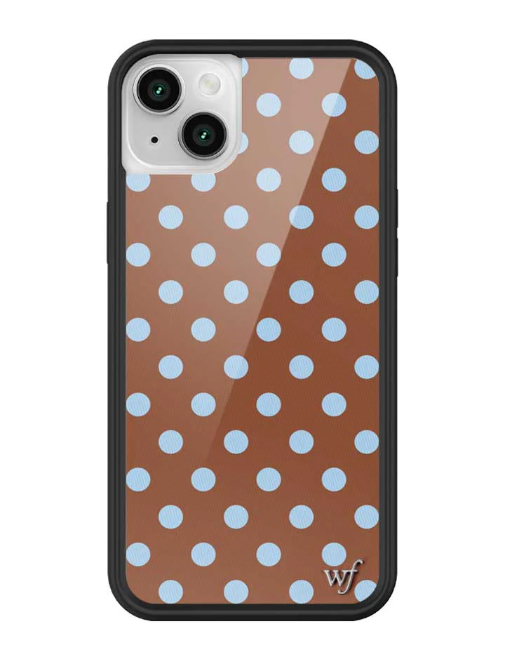 Polka Dot | Brown and Blue iPhone Case - Image 37