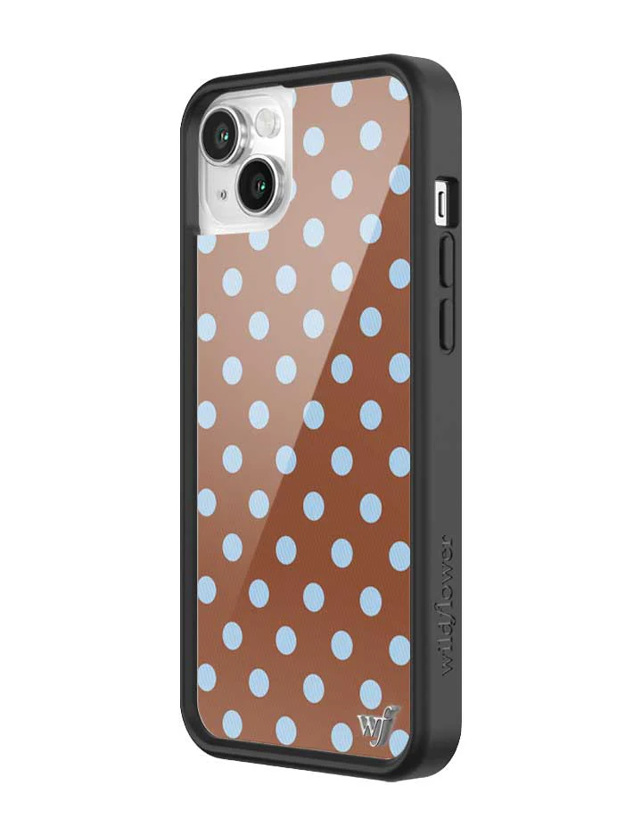 Polka Dot | Brown and Blue iPhone Case - Image 38