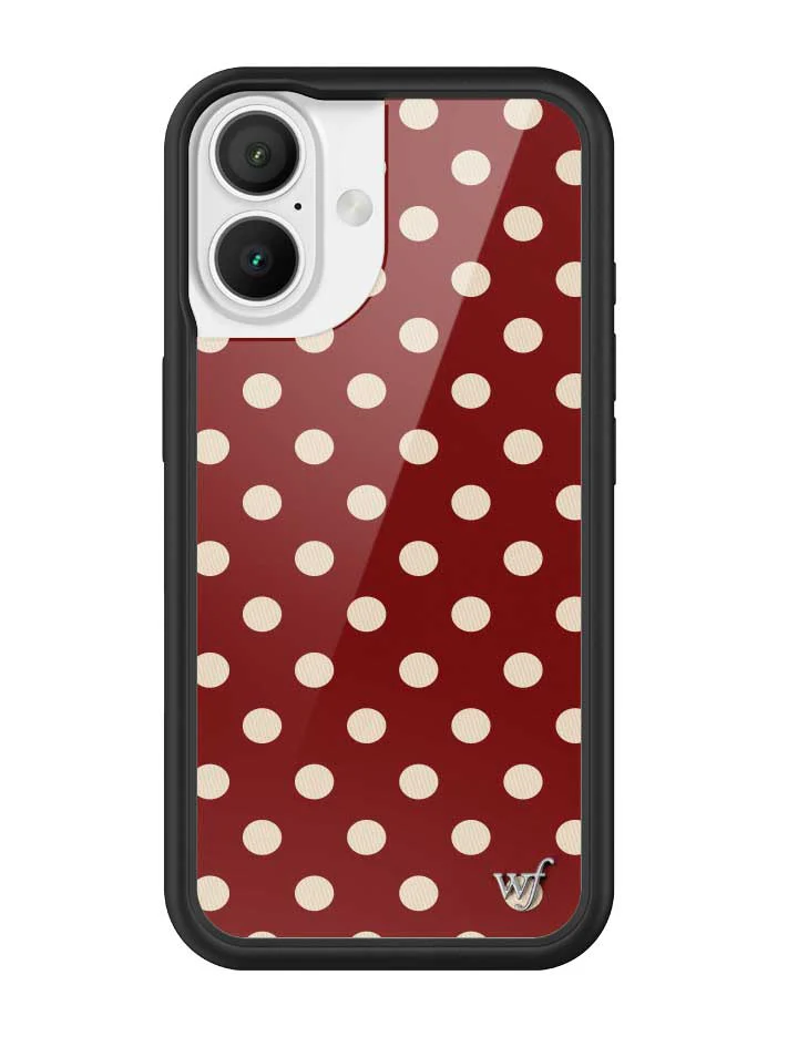 Polka Dot | Burgundy and Cream iPhone Case - Image 21