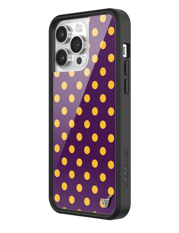 Polka Dot | Purple and Yellow iPhone Case - Image 34