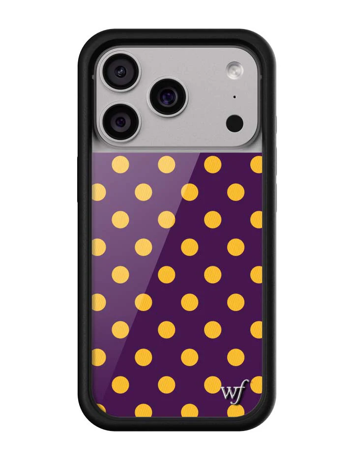 Polka Dot | Purple and Yellow iPhone Case - Image 4