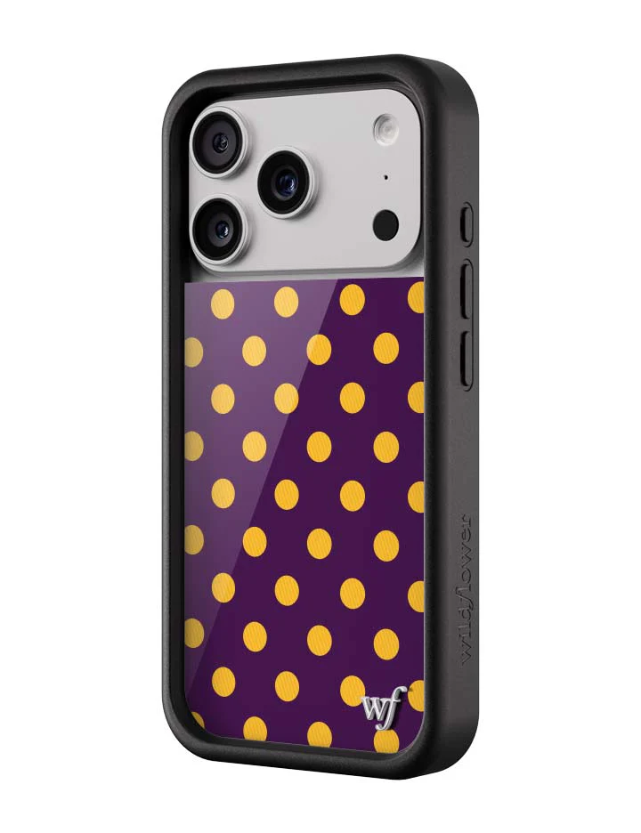 Polka Dot | Purple and Yellow iPhone Case - Image 5