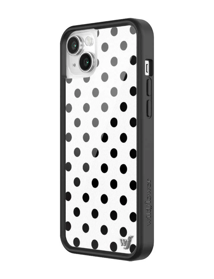 Polka Dot | White and Black iPhone Case - Image 38