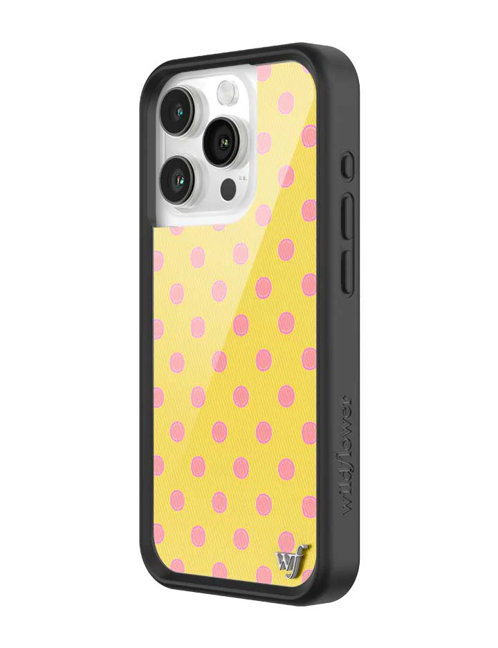Polka Dot | Yellow and Pink iPhone Case - Image 30