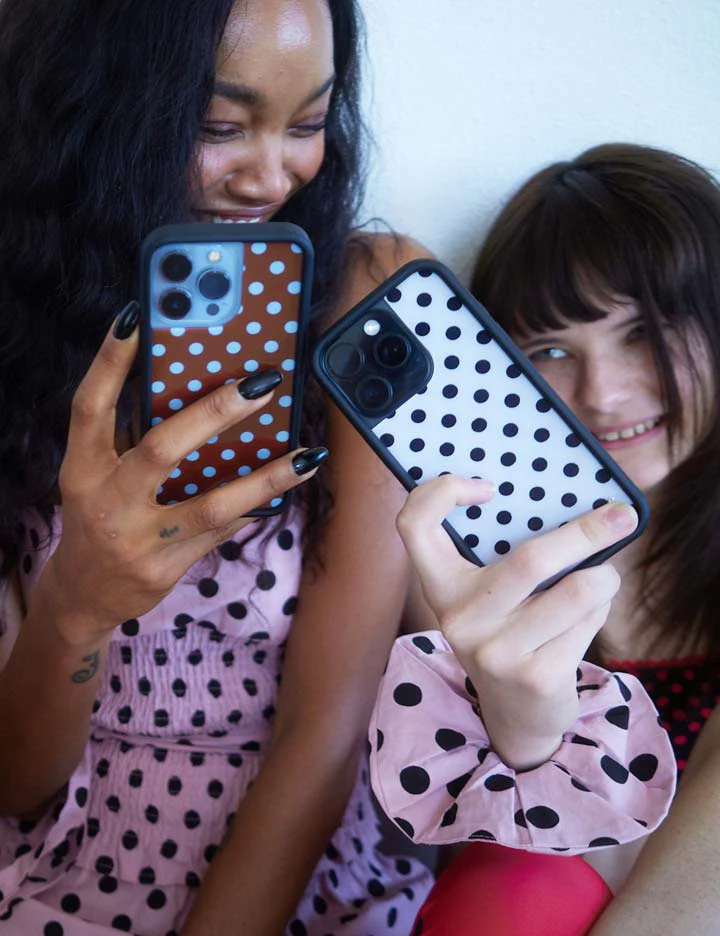 Polka Dot | White and Black Samsung Galaxy Case - Image 9