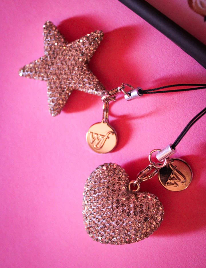 Rhinestone Heart Charm | White - Image 6